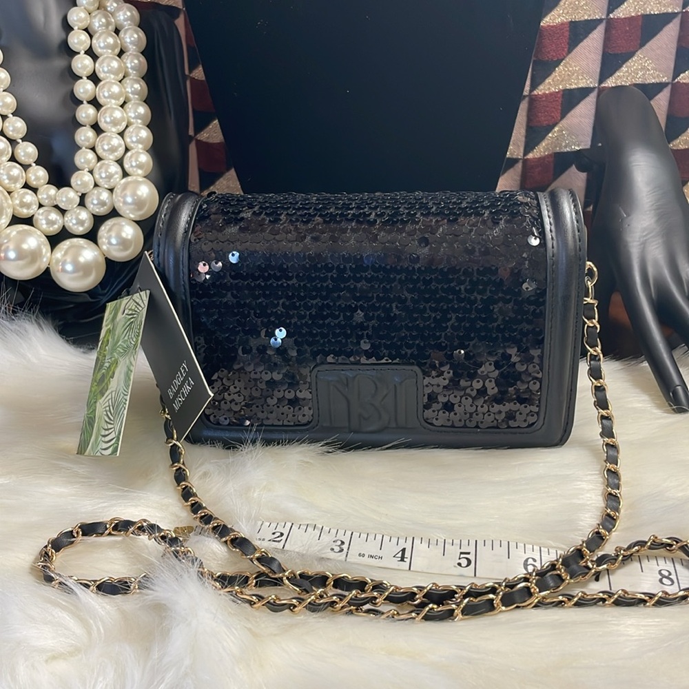 Badgly Mischka Sequin Bag - Picture 3 of 6
